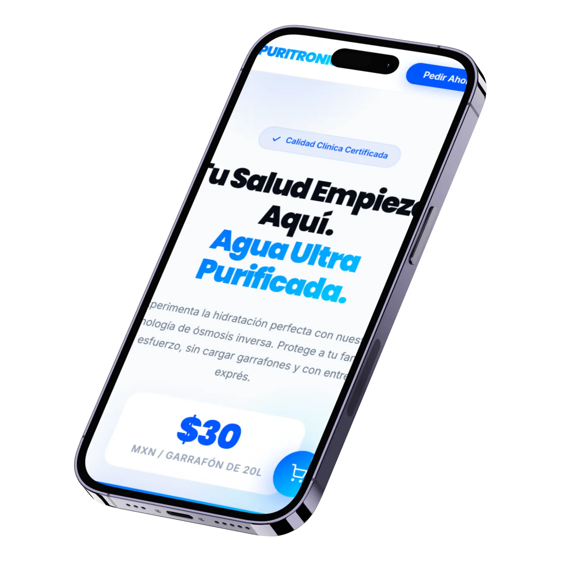 Desarrollo Web y Embudos para Purificadora de Agua Puritronic