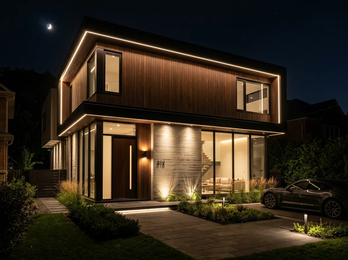 Fachada Residencial Vanguardista