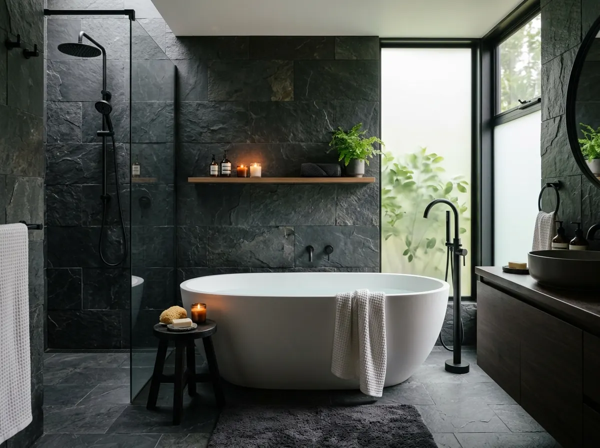 Baño Estilo Rústico